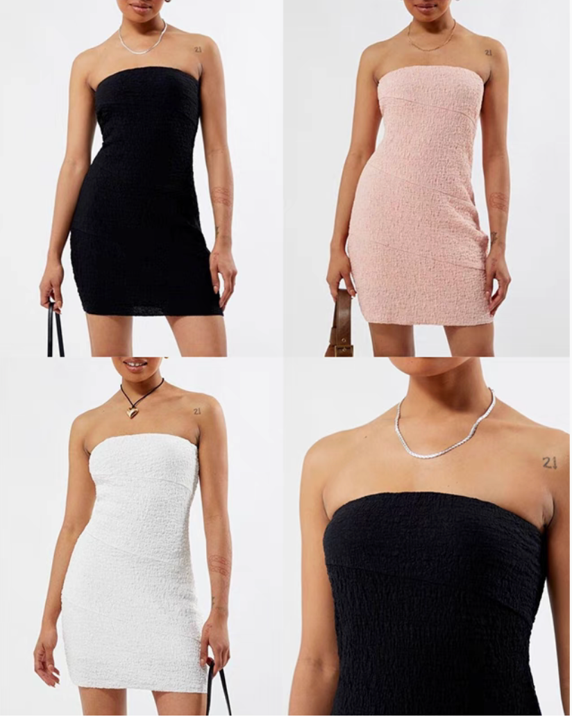 velour fluffy summer dress