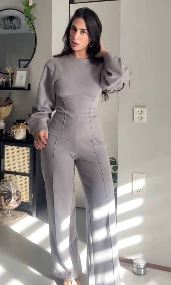 velour viral cozy jogger set