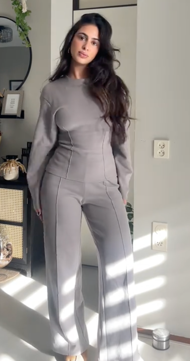 velour viral cozy jogger set