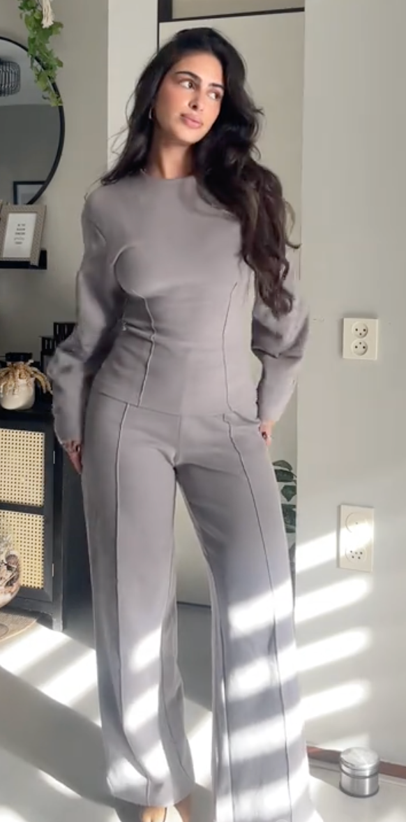 velour viral cozy jogger set