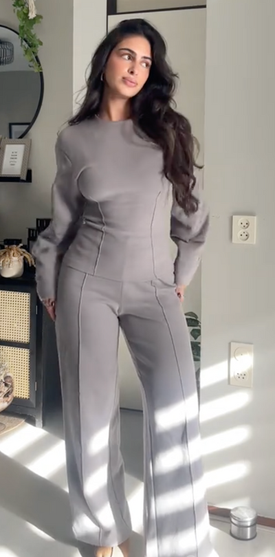 velour viral cozy jogger set