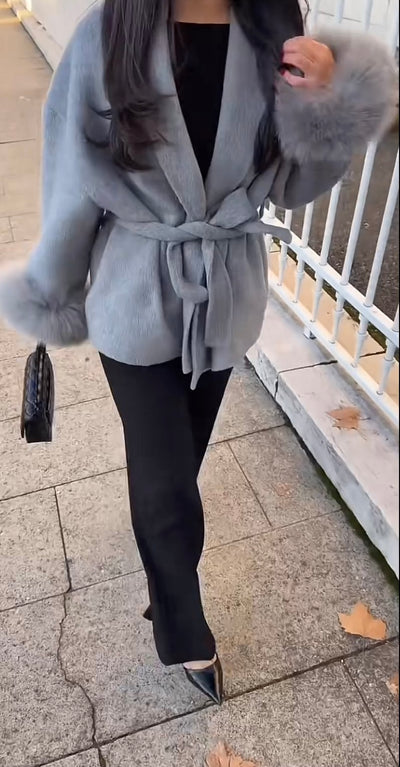 velour virale cozy Fell Jacke