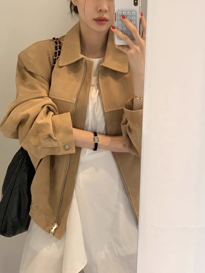light brown fall jacket
