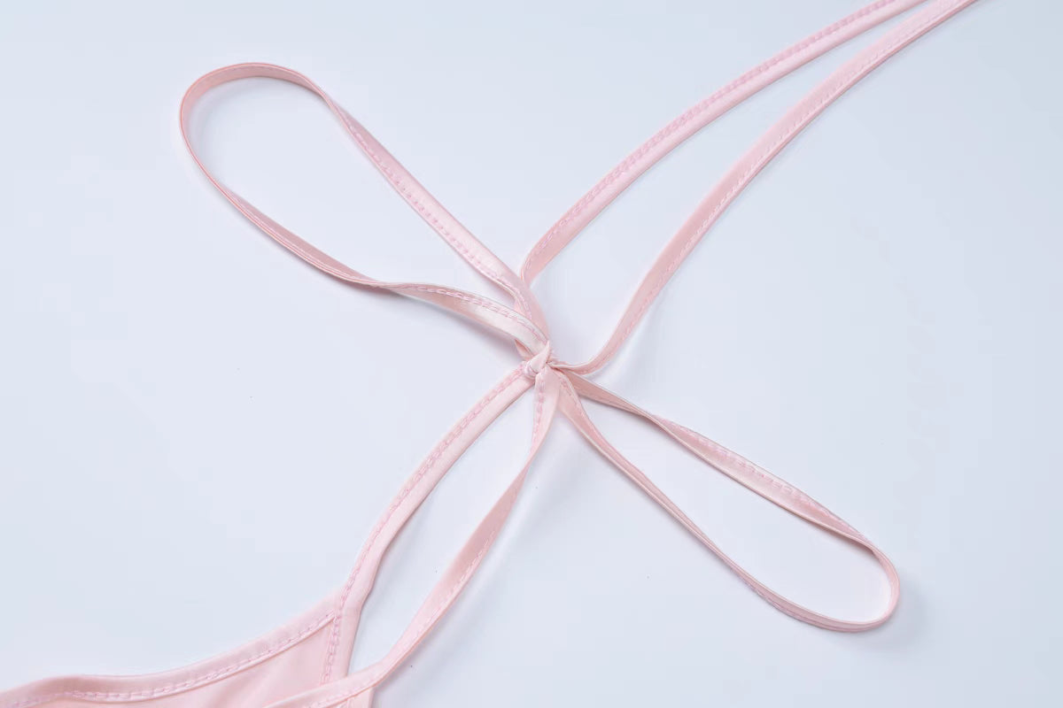velour viral pink summer dress
