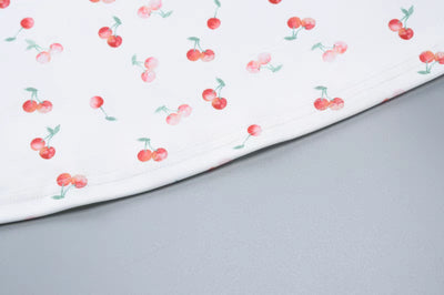 velour summer cherry dress
