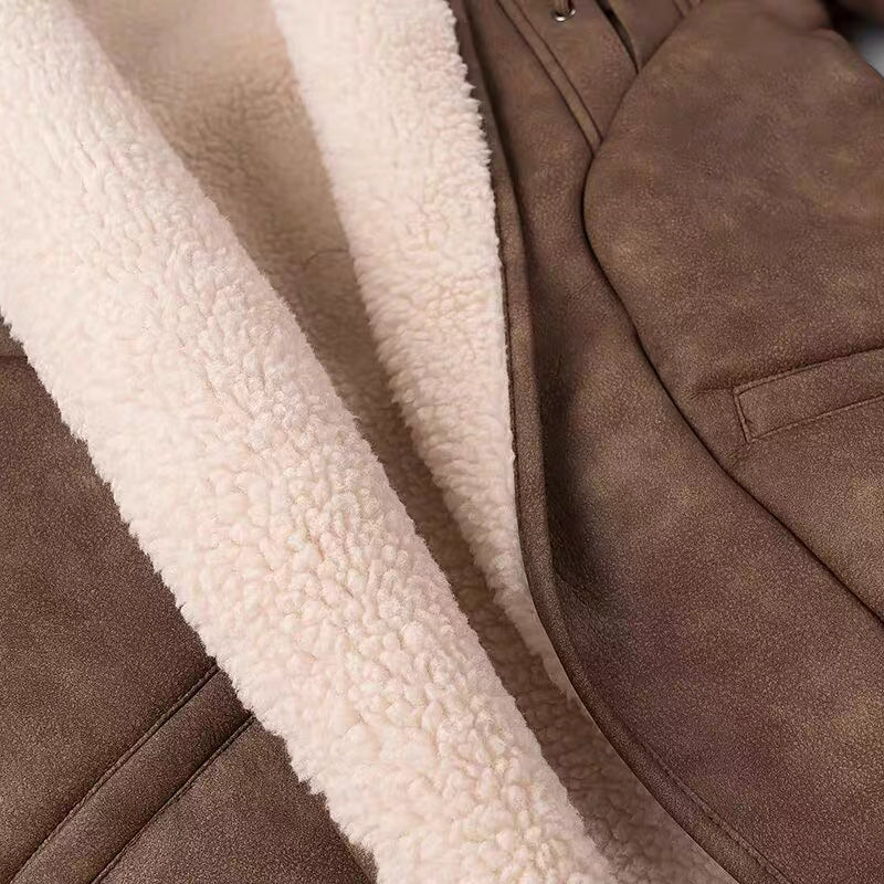 viral brown leather jacket