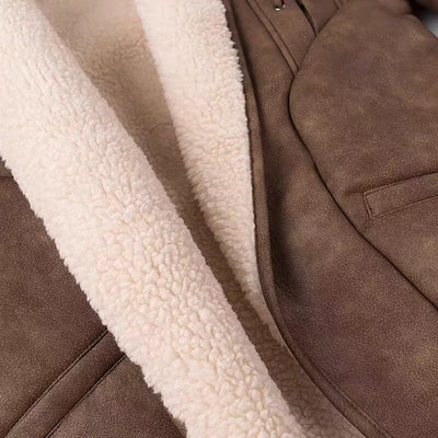 viral brown leather jacket