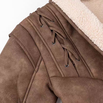 viral brown leather jacket
