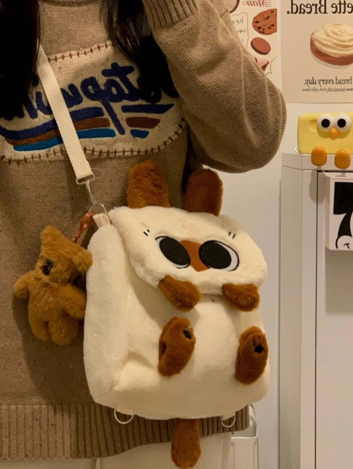 Viral big eye face backpack