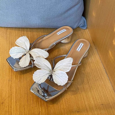 velour summer schmetterling slides