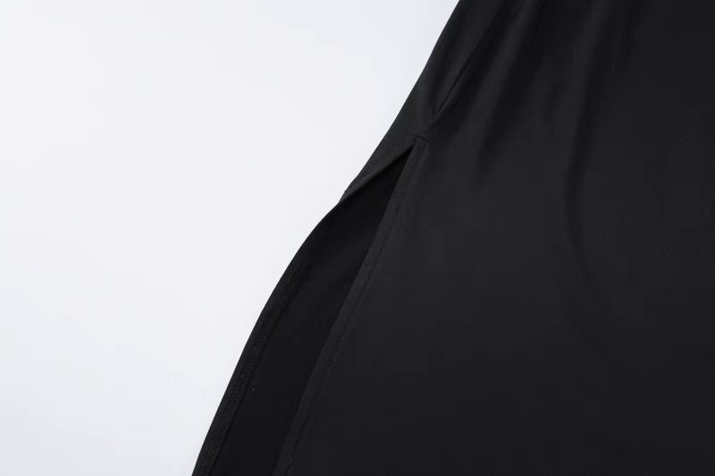 velour black shoulder free dress