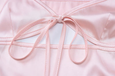 velour viral pink summer dress