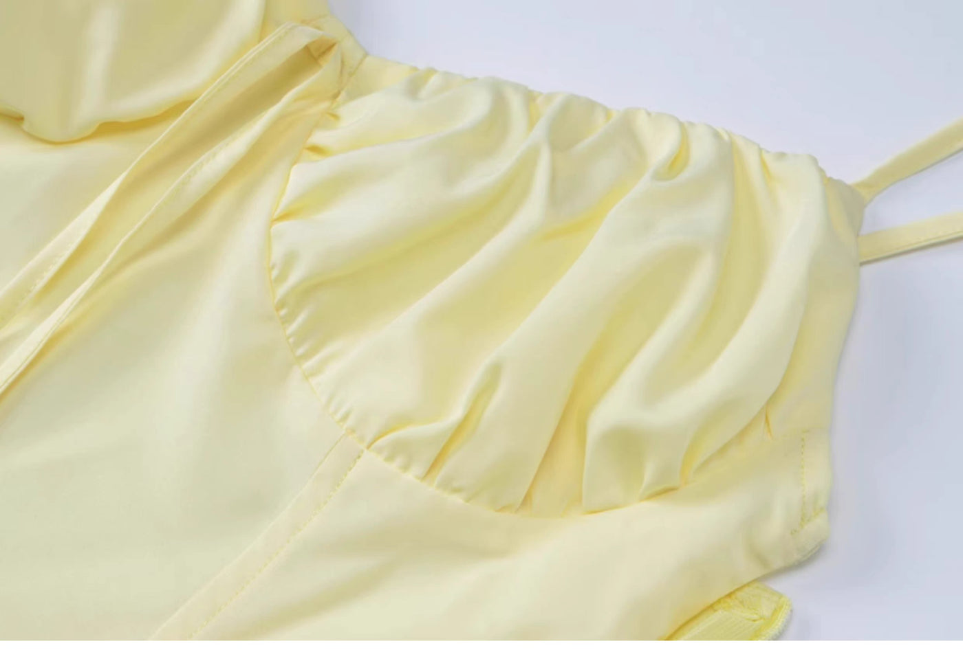 velour yellow summer Longdress