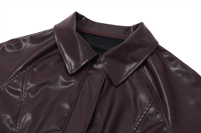 Amalia dark red fall jacket