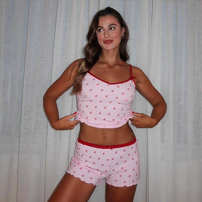 velour viral sunny cherry set