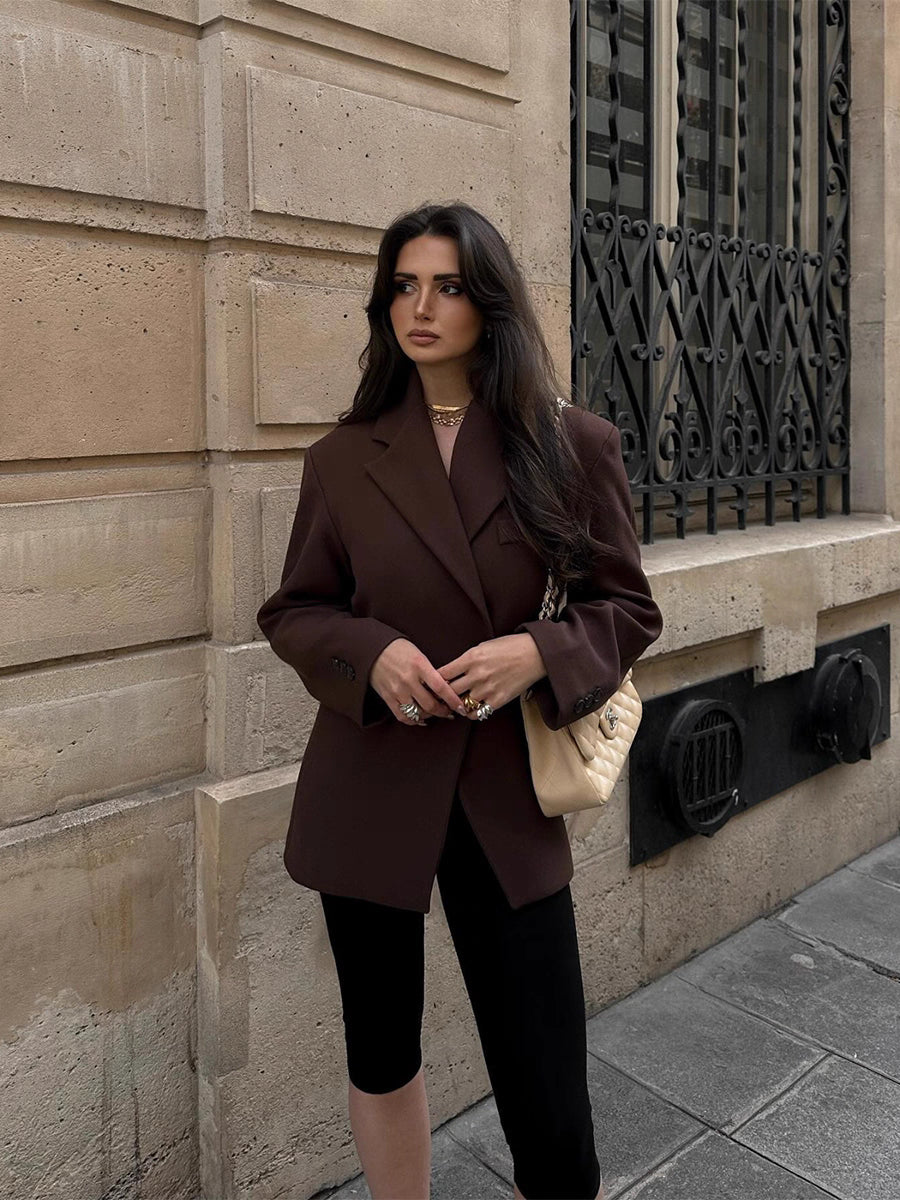 Elegance Claire brown blazer