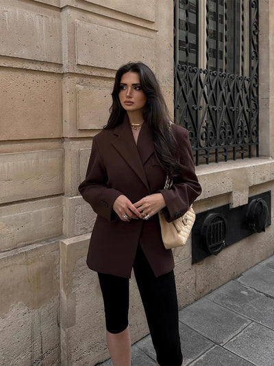 Elegance Claire brown blazer