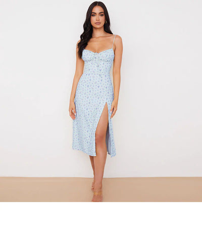 velour yellow summer dress