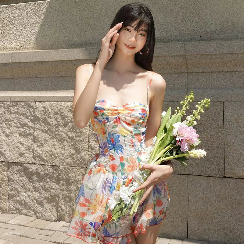 velour sunny flower dress