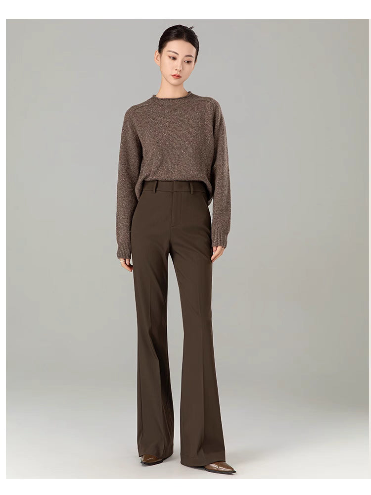 Elegance brown office pants