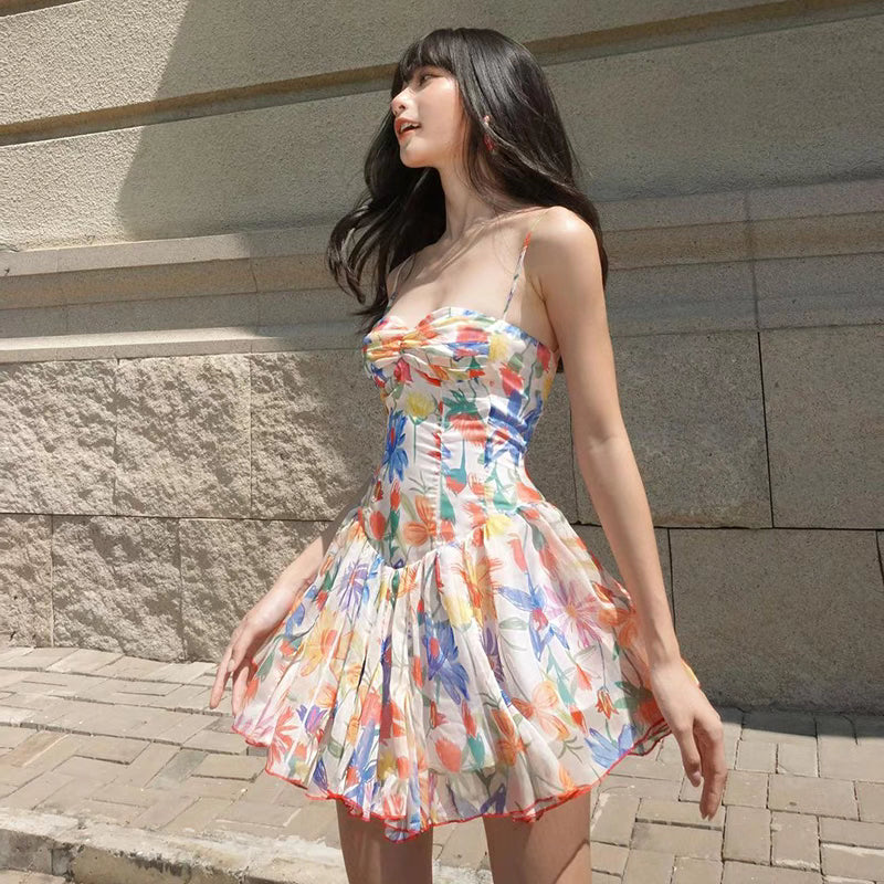 velour sunny flower dress