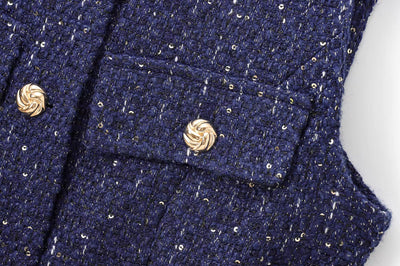 velour viral glitter blazer