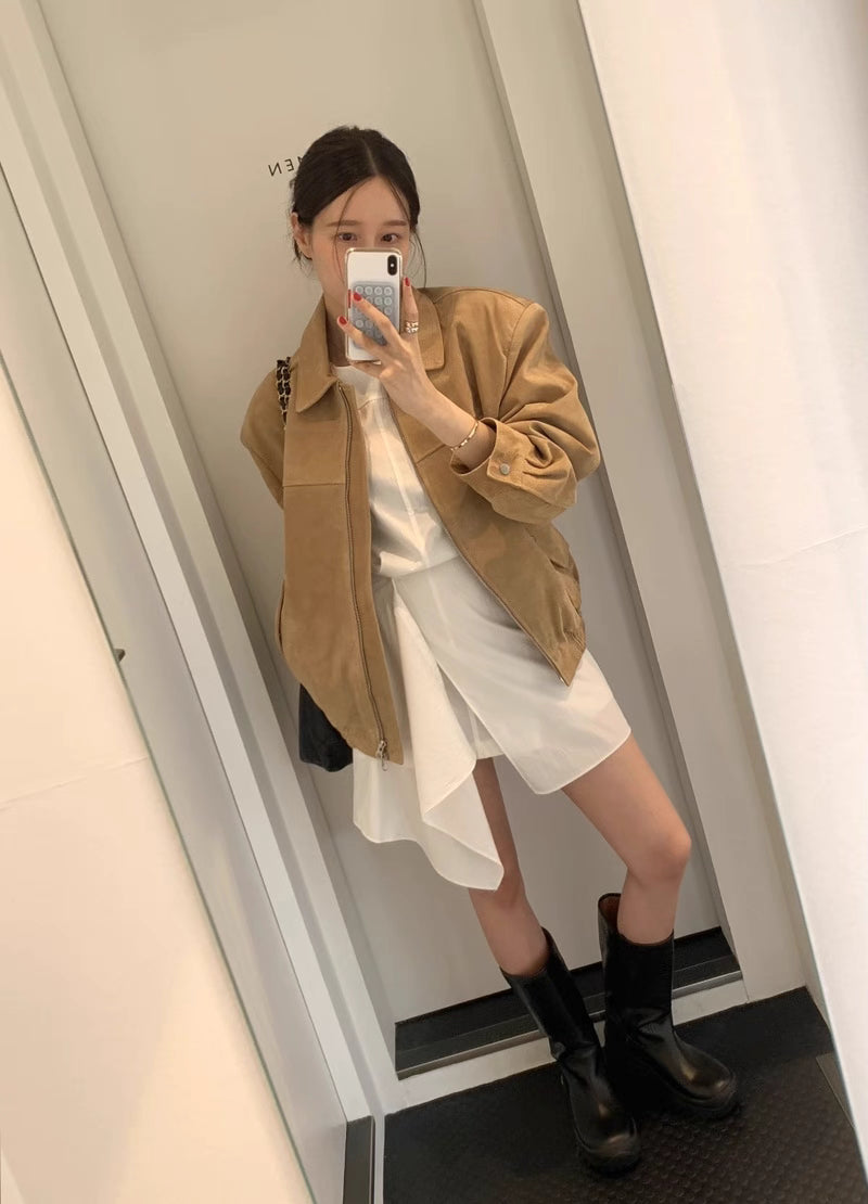 light brown fall jacket