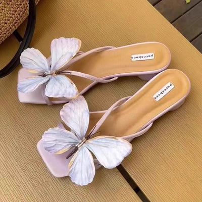 velour summer schmetterling slides
