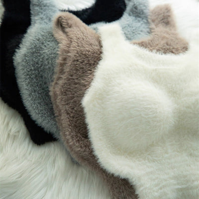 cozy fluffy bra