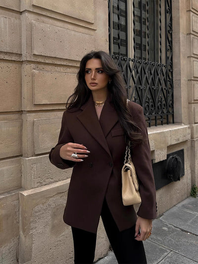 Elegance Claire brown blazer