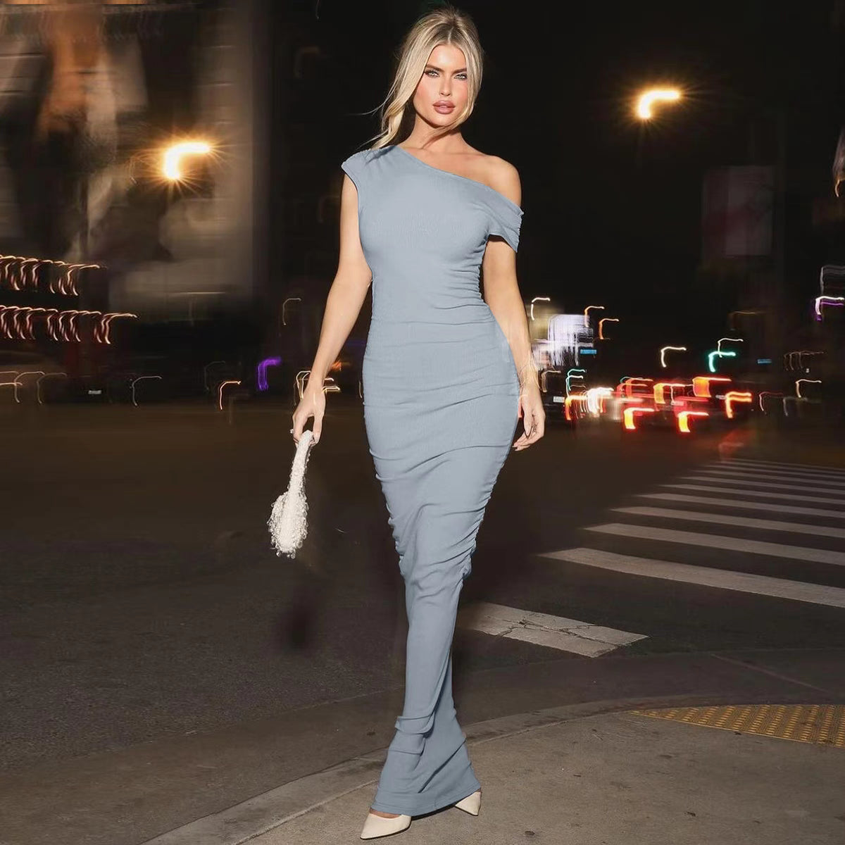 velour tight luxe dress
