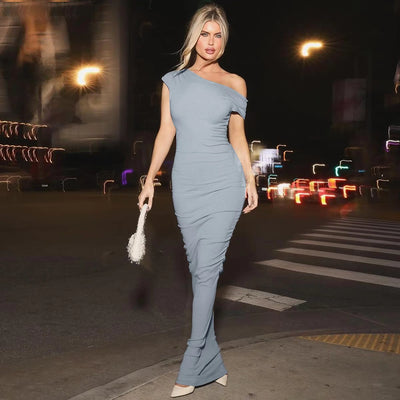 velour tight luxe dress