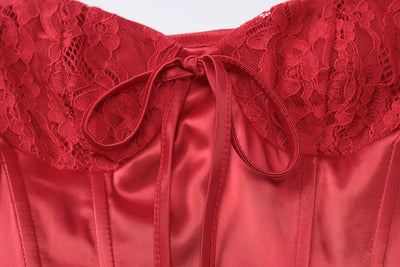 velour viral red luxe dress
