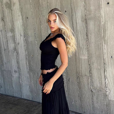 velour viral summer dress set