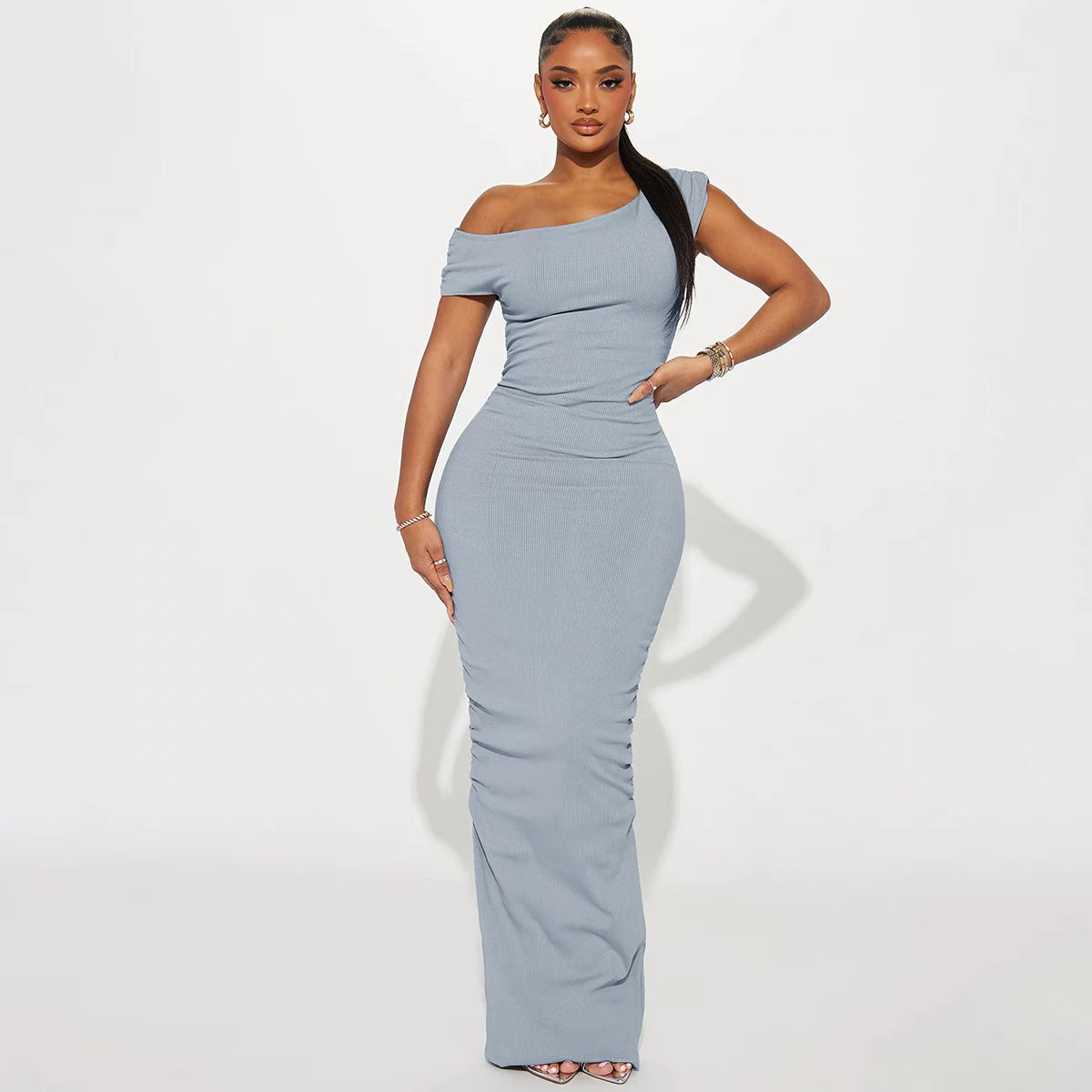 velour tight luxe dress