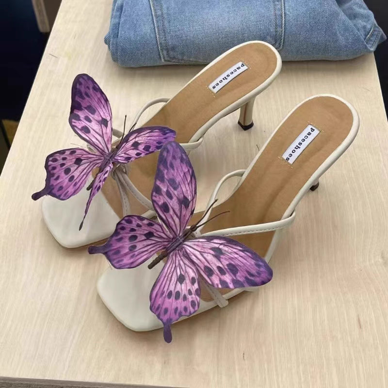 velour summer schmetterling slides