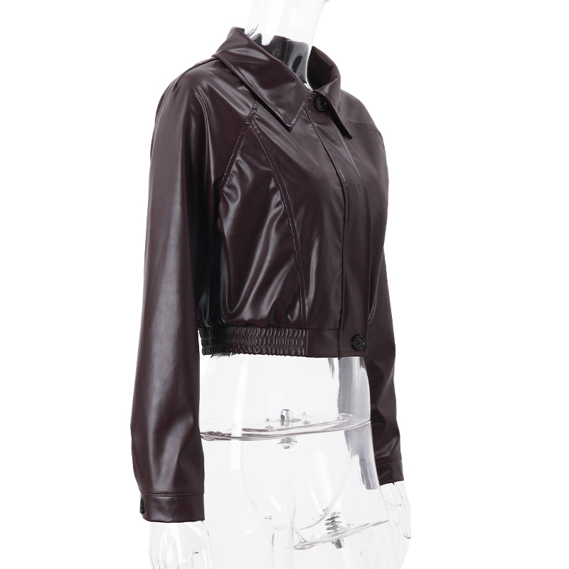 Amalia dark red fall jacket