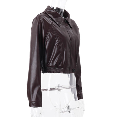 Amalia dark red fall jacket