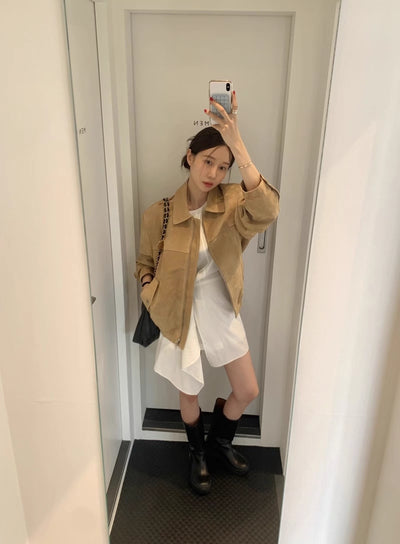 light brown fall jacket
