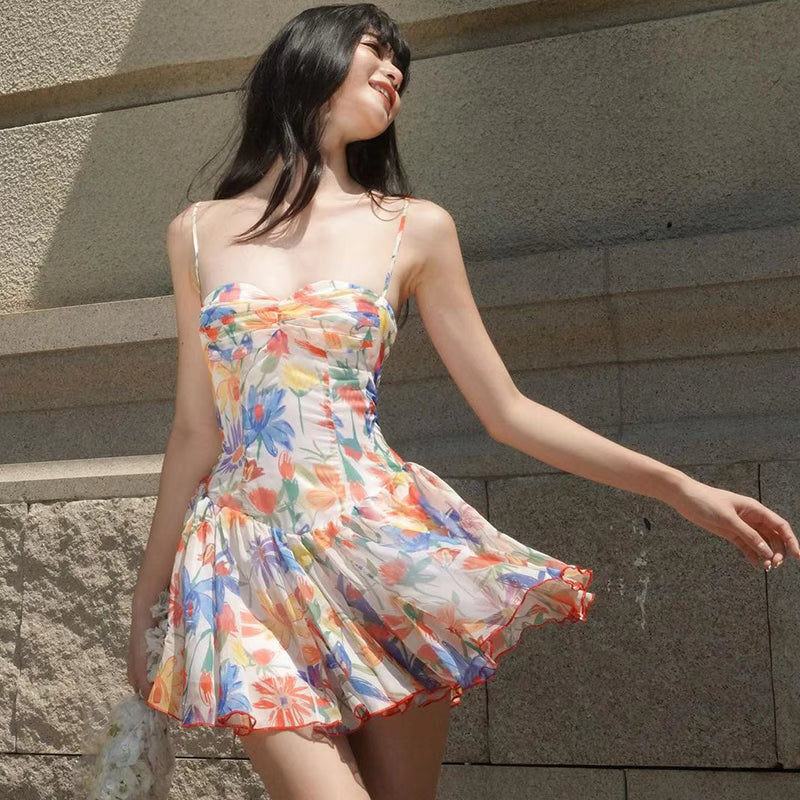 velour sunny flower dress