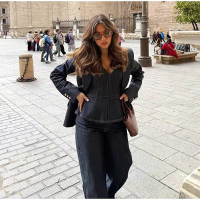 velour Luxe blazer set