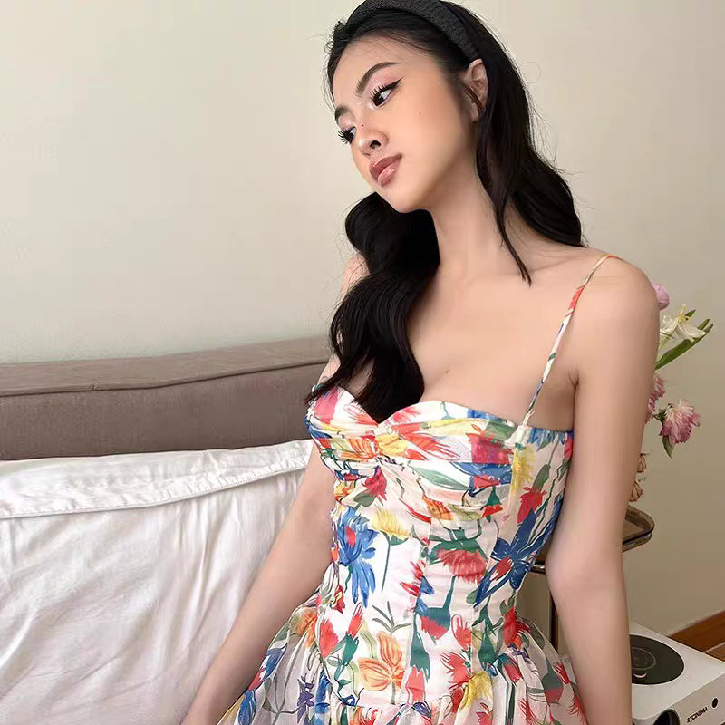 velour sunny flower dress