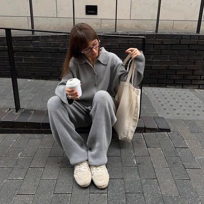 cozy grey fall set