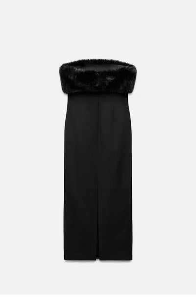 velour cozy puffer dress