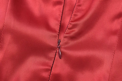velour viral red luxe dress
