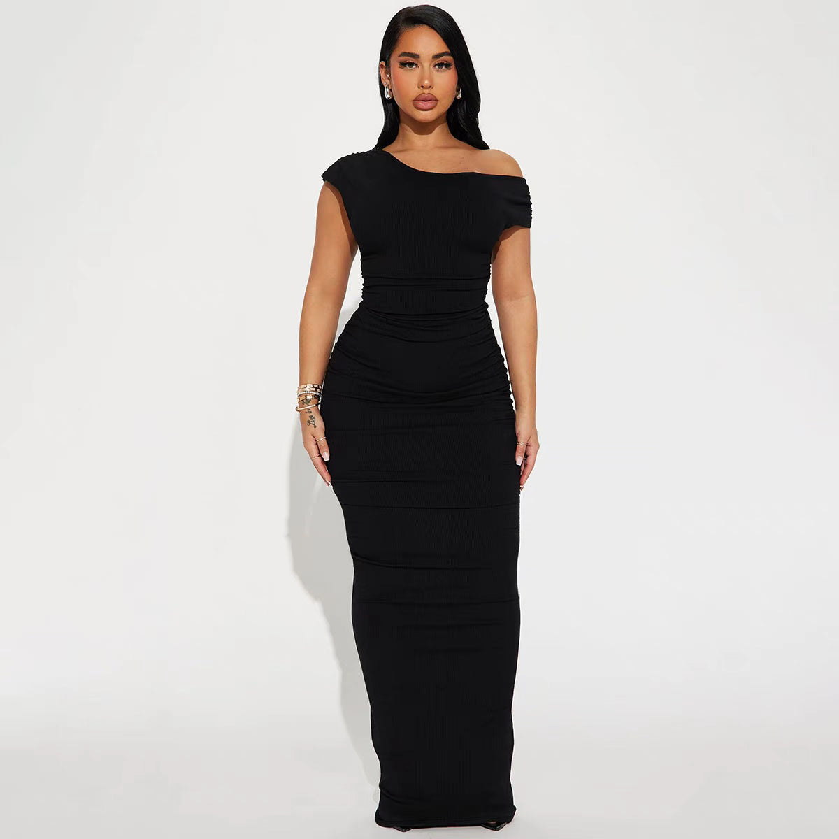 velour tight luxe dress