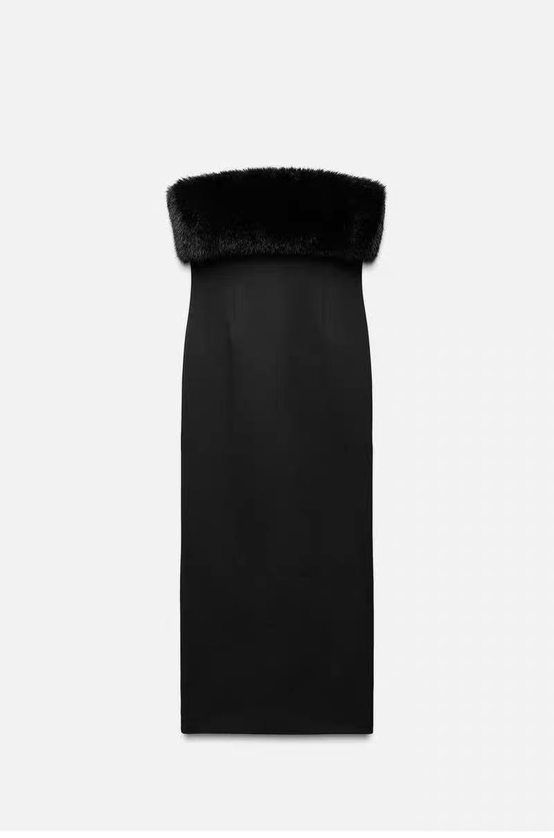 velour cozy puffer dress