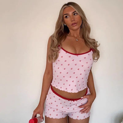 velour viral sunny cherry set