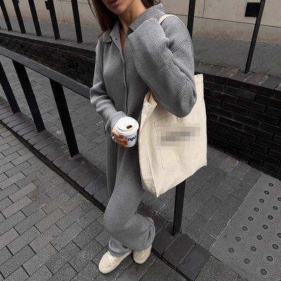 cozy grey fall set