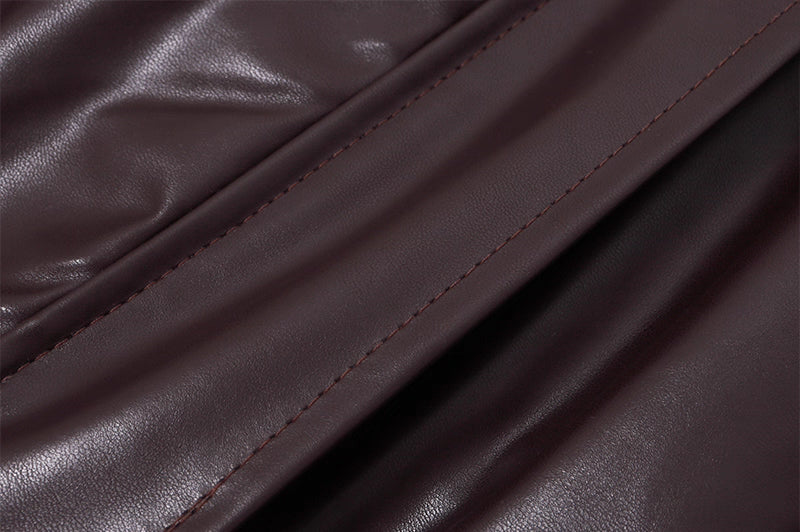 Amalia dark red fall jacket
